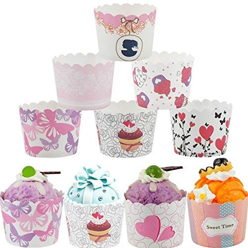 Paper Cupcake Muffin Baking Cup (Random Design)