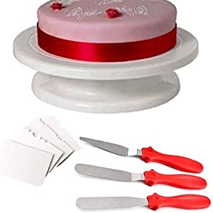 Cake Tools Decorating 360 Round Easy Rotate Turntable Revolving Cake Decorating Turntable Stand