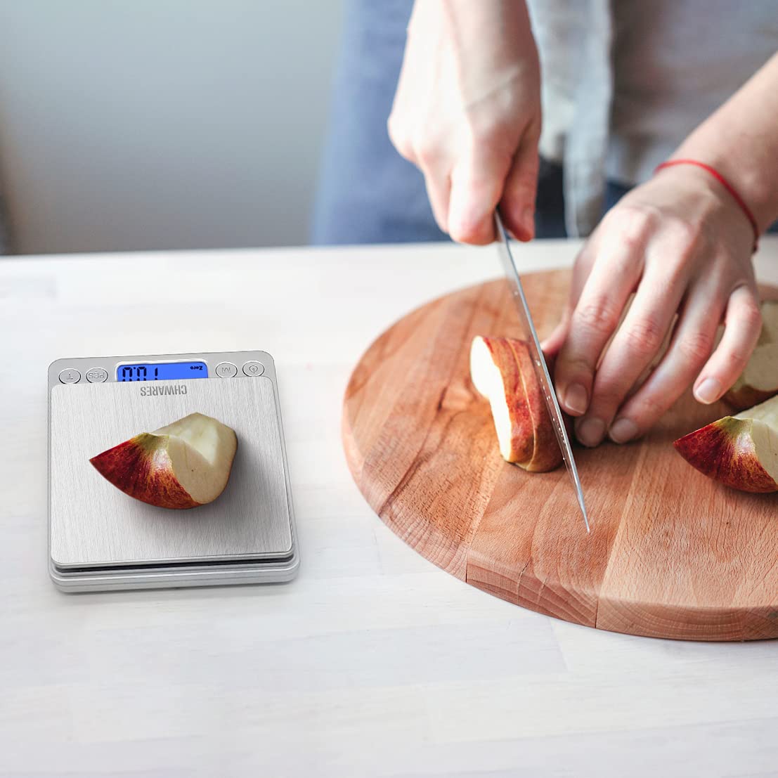 Digital Kitchen Food Scale, 3Kg/0.1g USB Recharging Kitchen Scale