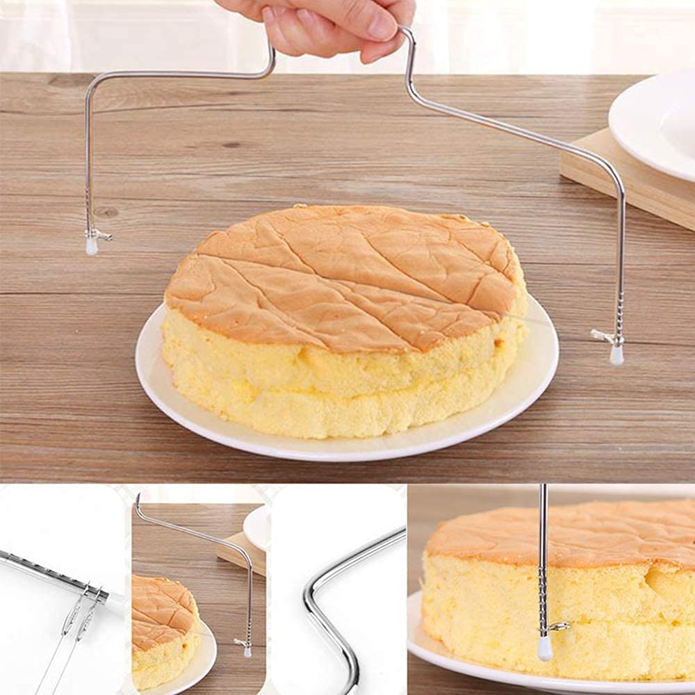 Shop GENERIC RAINBEAN Adjustable Layered Cake Cutter Slicer, Silver |  Dragonmart United Arab Emirates