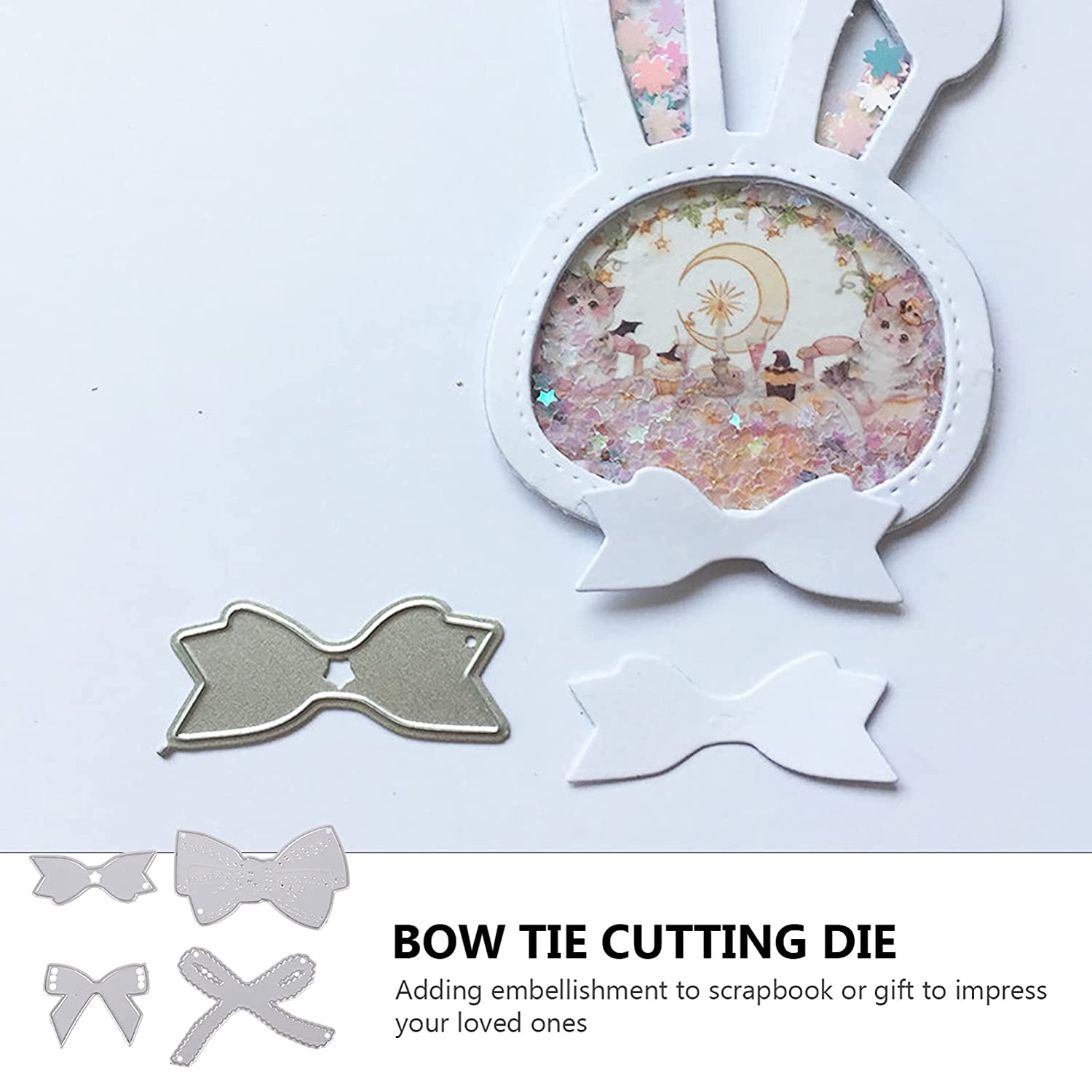 ZFPARTY Bunny Bow Metal Cutting Dies Stencils for DIY Scrapbooking  Decorative Embossing DIY Paper Cards (Large Size) - Yahoo Shopping