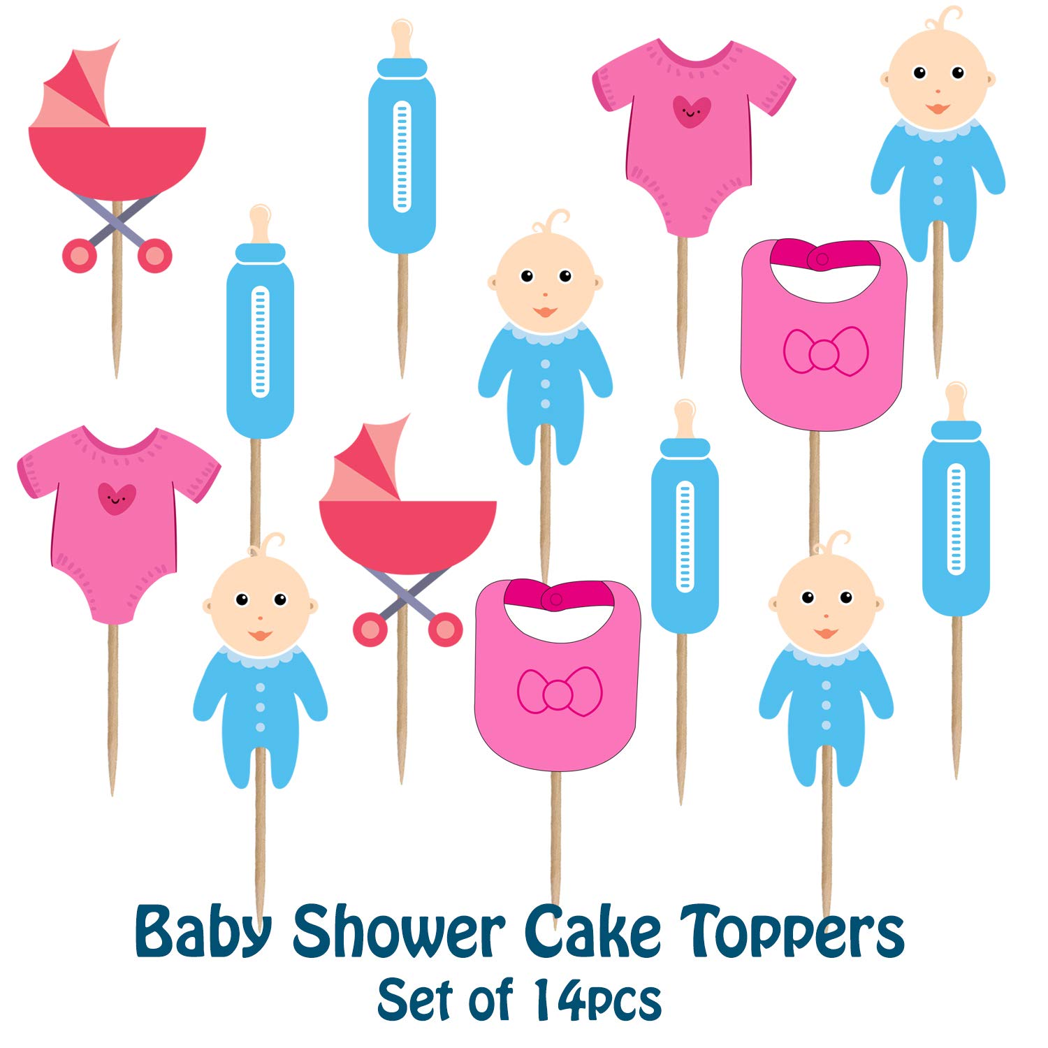 Baby Girl' Baby Shower Cake Topper