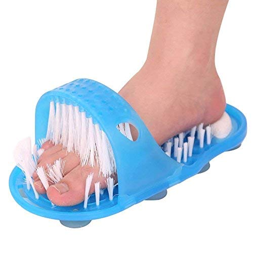 Bathroom Shower No Bending Feet Brush Foot Cleaning Bristle Slipper Washer  Bath Scrubber Massager Stick On Floor | Fruugo NO