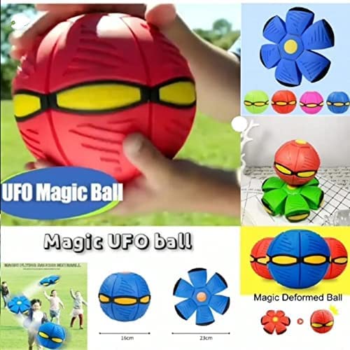 Flying UFO Flat Throw Disc Ball Without LED Light Magic Ball Toy