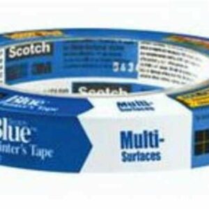 3M Scotch-Blue 2090 Safe-Release Crepe Paper Multi-Surfaces Painters  Masking Tape, 27 lbs/in Tensile Strength, 60 yds Length x 2 Width, Blue