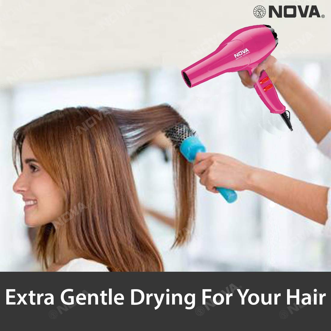 Nova N-6130 Hair Dryer for Women (Random colour) – DukanIndia
