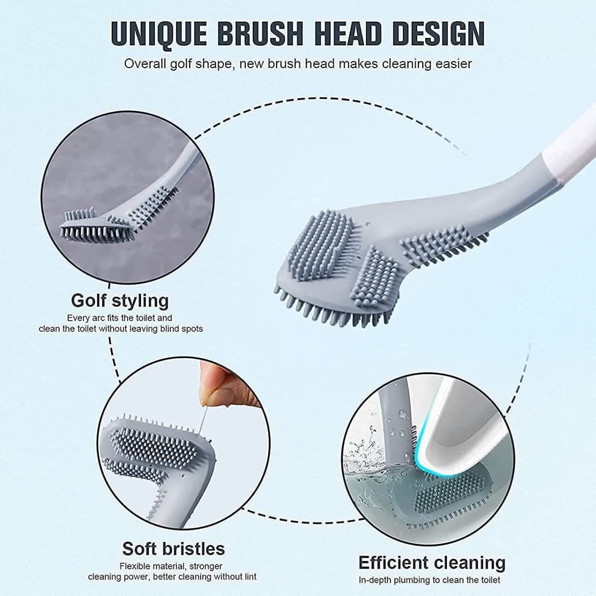 Generic Soft Cleaning Brush With Long Handle And Soft Bristle Lint