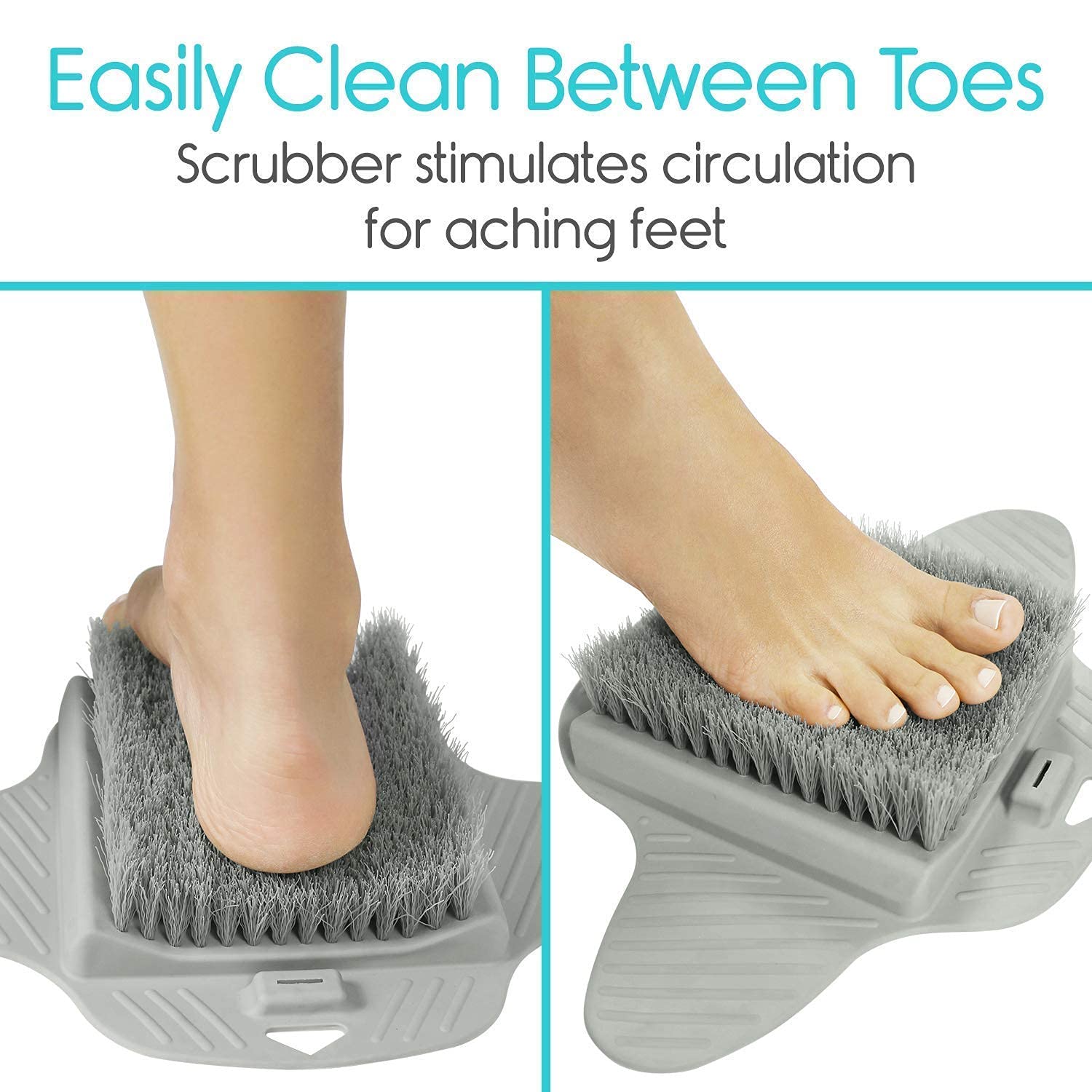 Foot Scrubber Brush Slipper Bath Shower Spa Easy Cleaner Scrub Feet Massage  Wash | eBay
