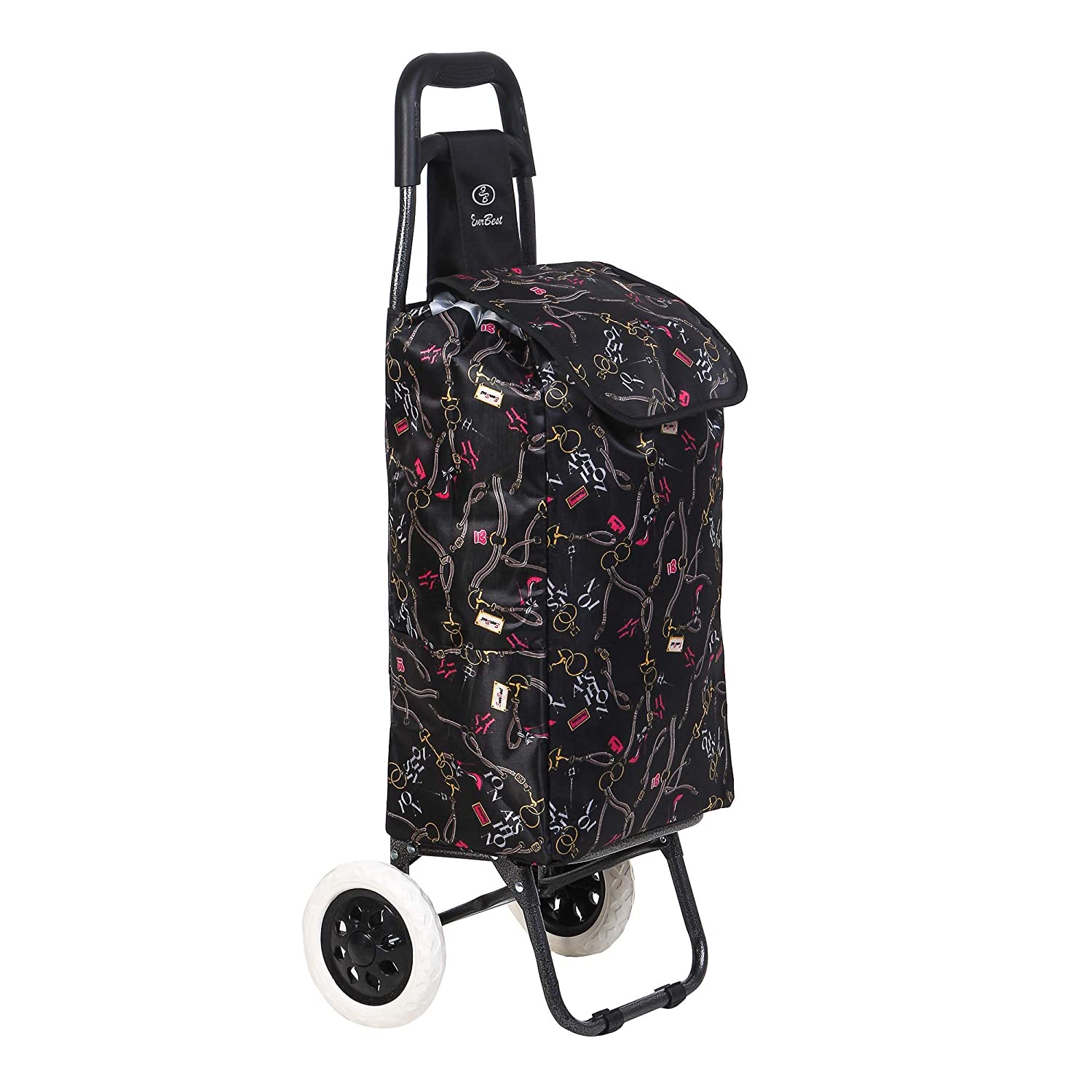 2 in 1 Foldable Shopping Cart, Large Grocery Trolley Bag with Wheels -  Walmart.com