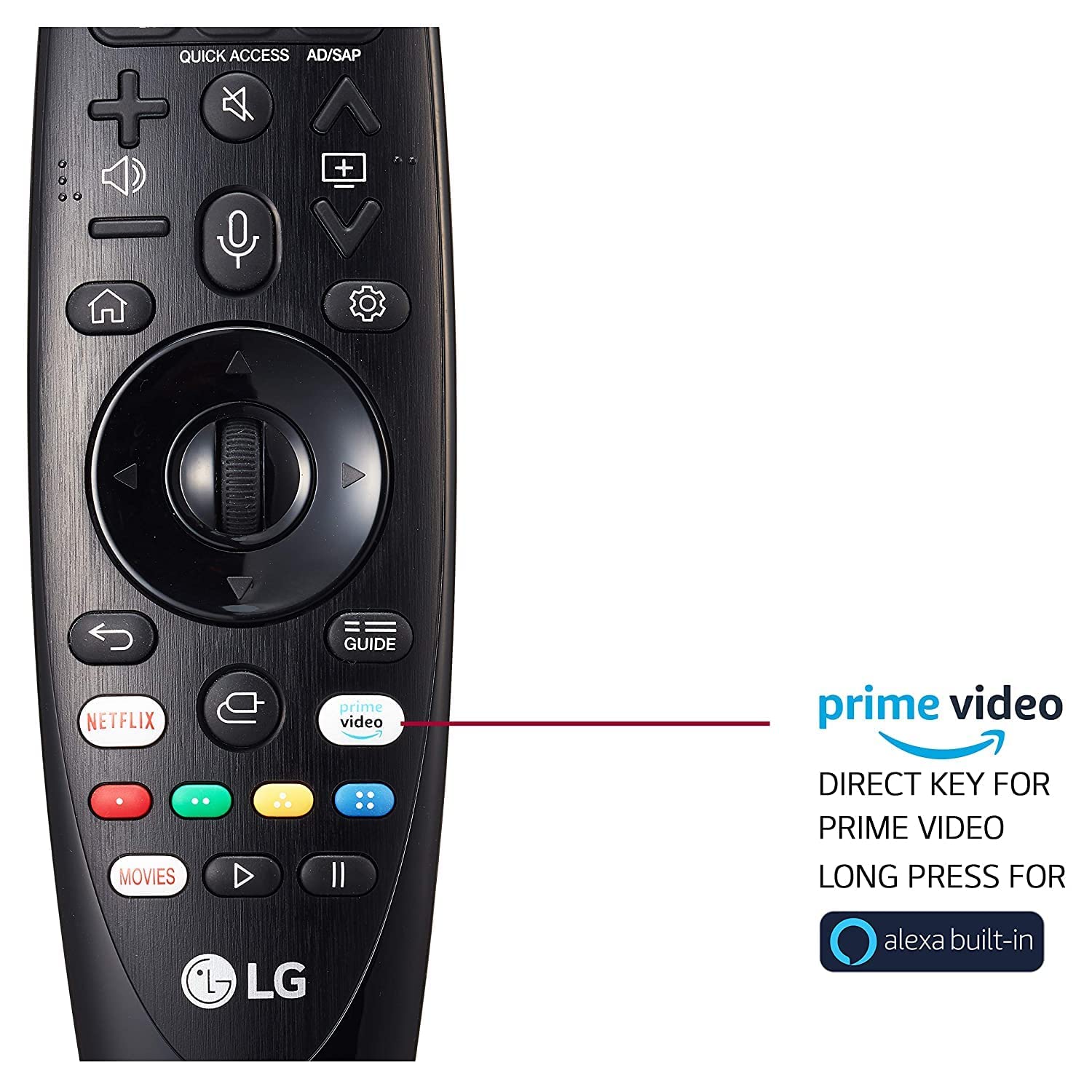 Control Remoto Magic Tv Smart LG Netflix Primevideo