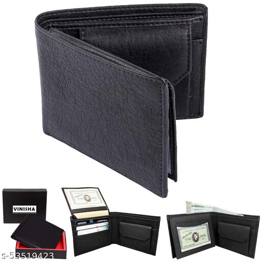 Buy online Black Leather Wallet from Wallets and Bags for Men by Modewelt  for ₹999 at 50% off | 2024 Limeroad.com