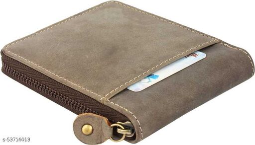 Teakwood Men Genuine Leather Crunch Tan Zip Around Wallet – Teakwood  Leathers
