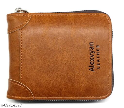 Amazon.com: FLW Pocket Sized Leather Wallet with Metal Zipper without Any  Logos or Markings : Clothing, Shoes & Jewelry