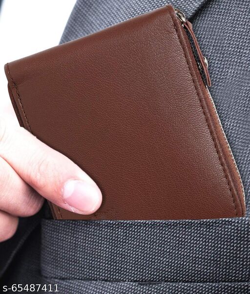 Buy NISUN Front Pocket Money Bifold Wallet PU Leather Purse Credit Card  Holder for Men (Brown, 11.5 X 9 cm) at Amazon.in