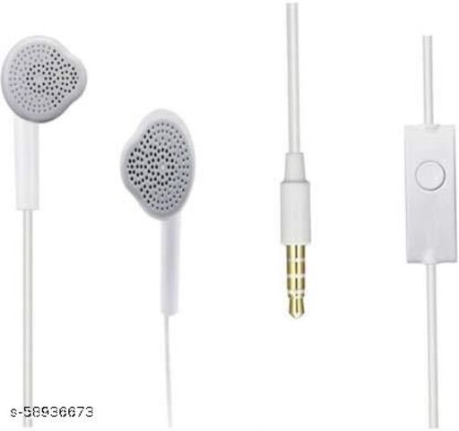 Samsung YS Hands Free Earphones with Built in Mic Bass Boosted with Dynamic  Drivers White