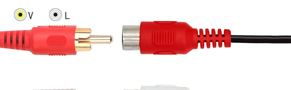 3.5mm to 3 RCA AV Input Adapter CBF Signal Cable 