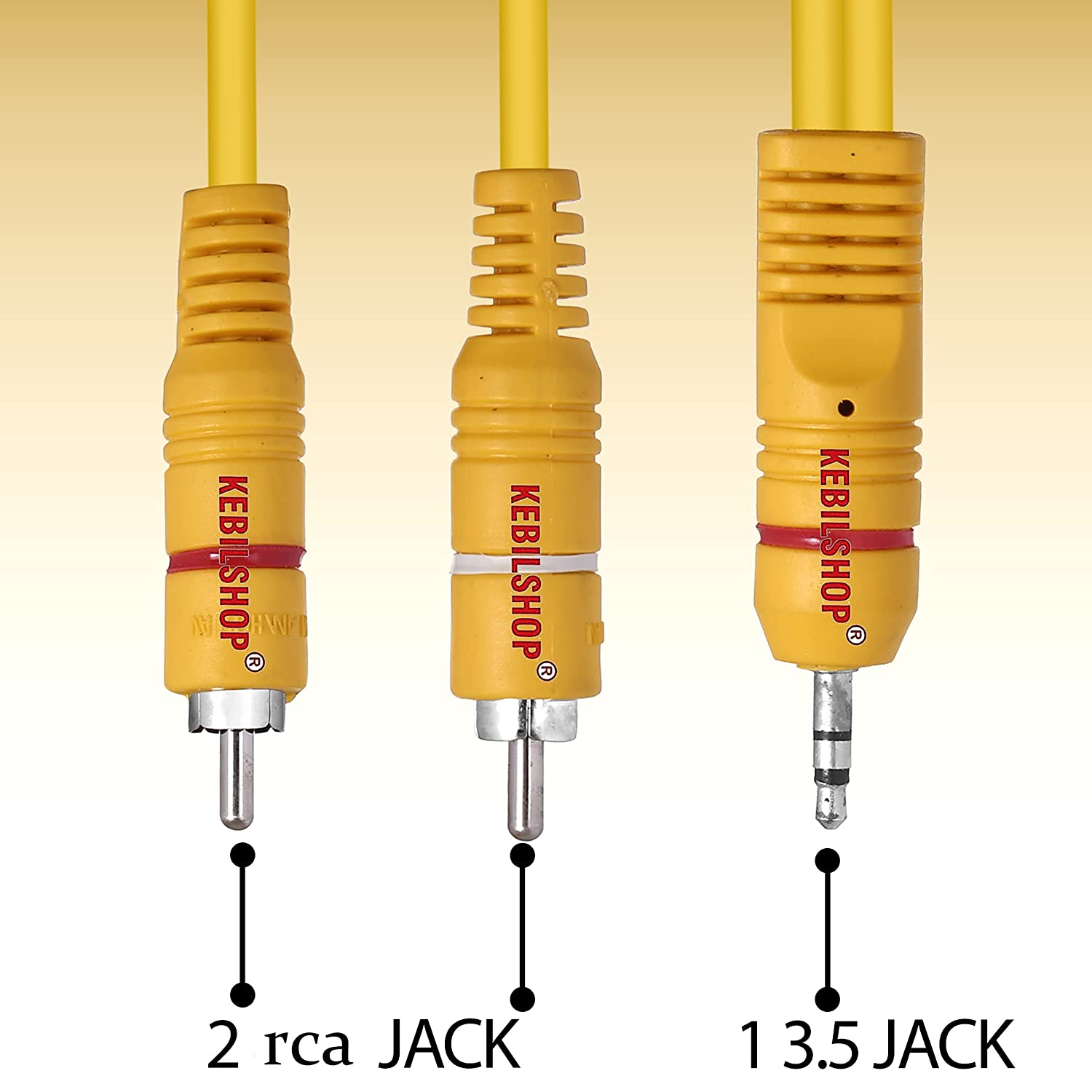 Cable Rca A Jack /plug 3.5 1 Mt