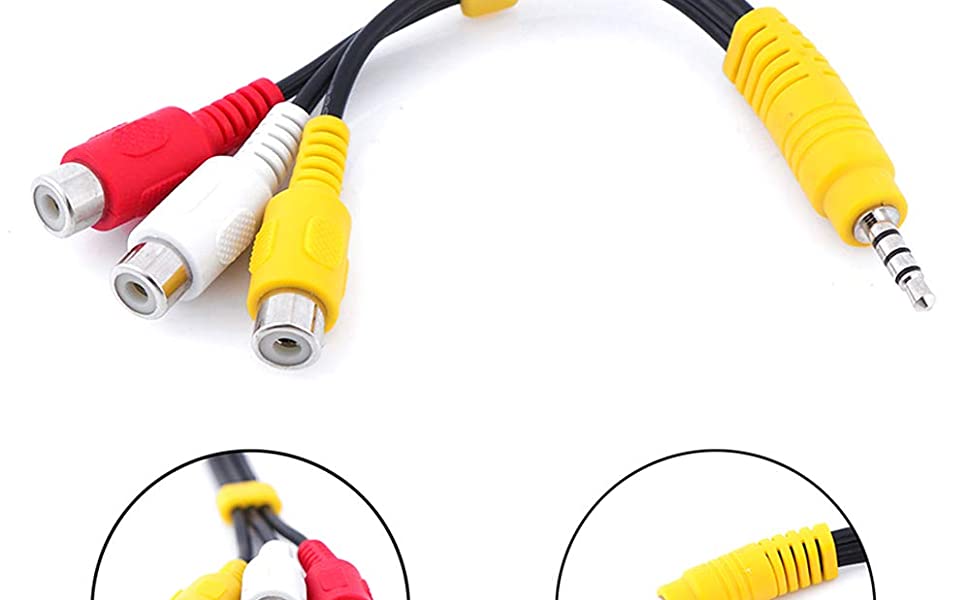 TV Video AV Component Adapter Cable