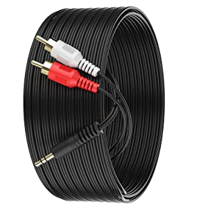 KEBILSHOP Stereo To 2 RCA Cable